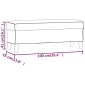 vidaXL Πάγκος Καφέ 100x35x41 εκ. Υφασμάτινος