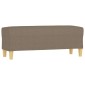 vidaXL Πάγκος Taupe 100x35x41 εκ. Υφασμάτινος