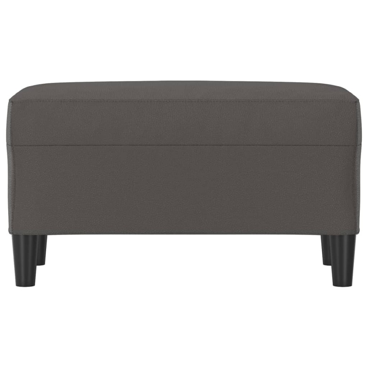 vidaXL Πάγκος Γκρι 70 x 35 x 41 εκ. από Συνθετικό Δέρμα