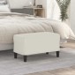 vidaXL Πάγκος Κρεμ 70 x 35 x 41 εκ. Βελούδινος