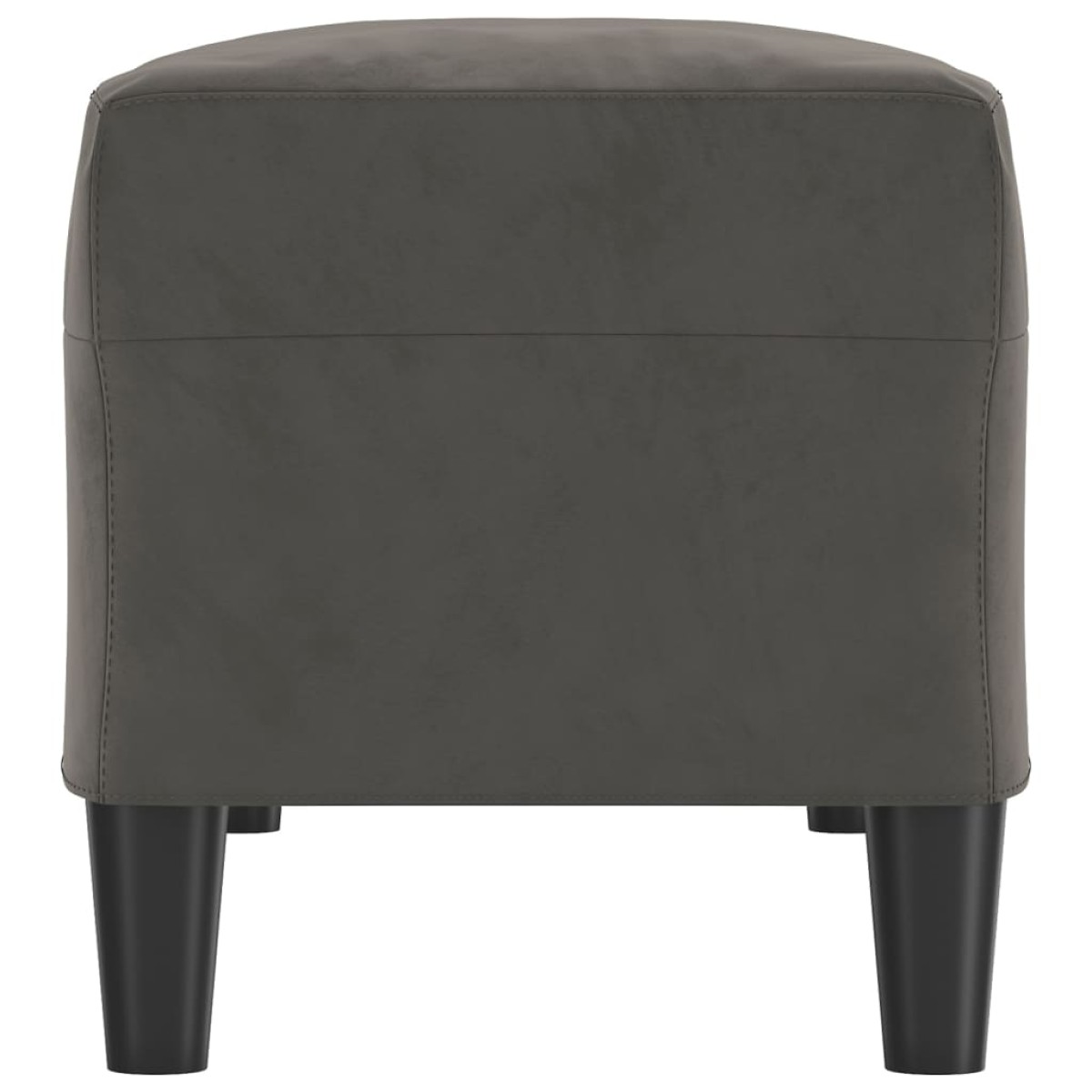 vidaXL Πάγκος Σκούρο Γκρι 100x35x41 εκ. Βελούδινος