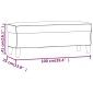 vidaXL Πάγκος μαύρο 100x35x41 εκ. Βελούδινος