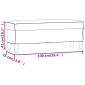 vidaXL Πάγκος Κρεμ 100x35x41 εκ. Βελούδινος