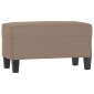 vidaXL Πάγκος Taupe 70 x 35 x 41 εκ. από Ύφασμα Μικροϊνών