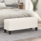 vidaXL Πάγκος Κρεμ 100x35x41 εκ. από Συνθετικό Δέρμα