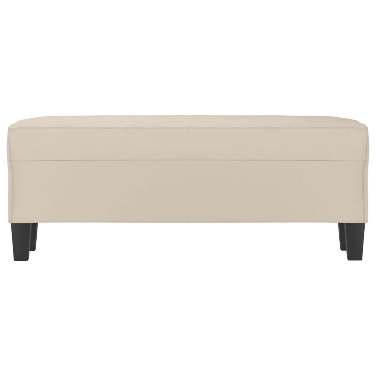 vidaXL Πάγκος Κρεμ 100x35x41 εκ. από Ύφασμα Μικροϊνών