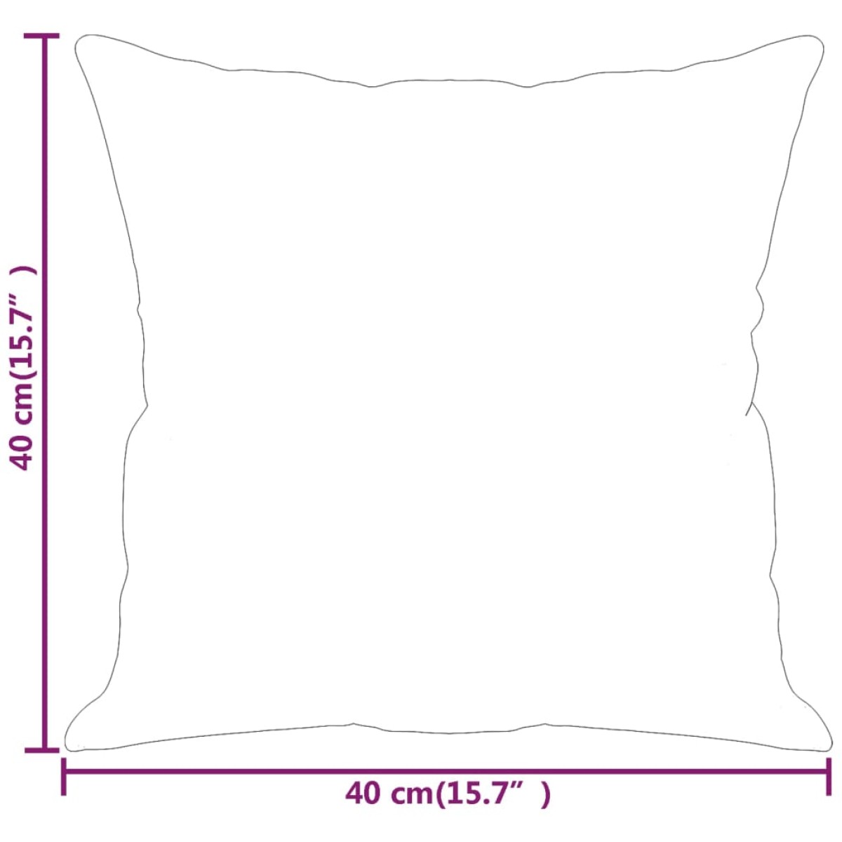 vidaXL Μαξιλάρια Διακοσμητικά 2 τεμ. Κρεμ 40 x 40 εκ. Συνθετικό Δέρμα