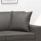 vidaXL Μαξιλάρια Διακοσμητικά 2 τεμ. Γκρι 40 x 40 εκ. Συνθετικό Δέρμα
