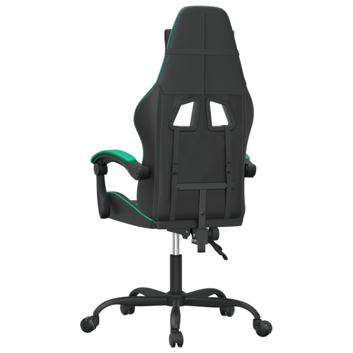 vidaXL Καρέκλα Gaming Περιστρεφόμενη Μαύρη/Πράσινη από Συνθετικό Δέρμα