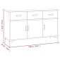 vidaXL Ντουλάπι Καφέ 110 x 35 x 70 εκ. από Μασίφ Ξύλο Πεύκου