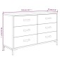 vidaXL Ντουλάπι Καφέ 110 x 35 x 70 εκ. από Μασίφ Ξύλο Πεύκου