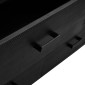 vidaXL Ντουλάπι Μαύρο 110 x 35 x 70 εκ. από Μασίφ Ξύλο Πεύκου