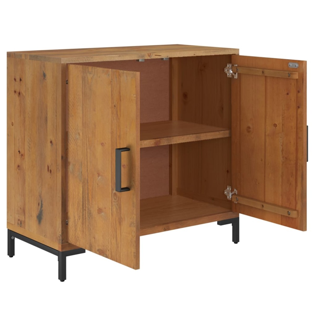 vidaXL Ντουλάπι Καφέ 75 x 35 x 70 εκ. από Μασίφ Ξύλο Πεύκου