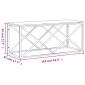 vidaXL Τραπεζάκι Σαλονιού Ανοξείδωτο Ατσάλι & Μασίφ Ξύλο Ακακίας