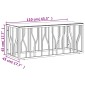 vidaXL Τραπέζι Σαλονιού Χρυσό 110x45x45 εκ. Ανοξείδωτο Ατσάλι & Γυαλί