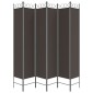 vidaXL Διαχωριστικό Δωματίου με 6 Πάνελ Καφέ 240x220 εκ. από Ύφασμα