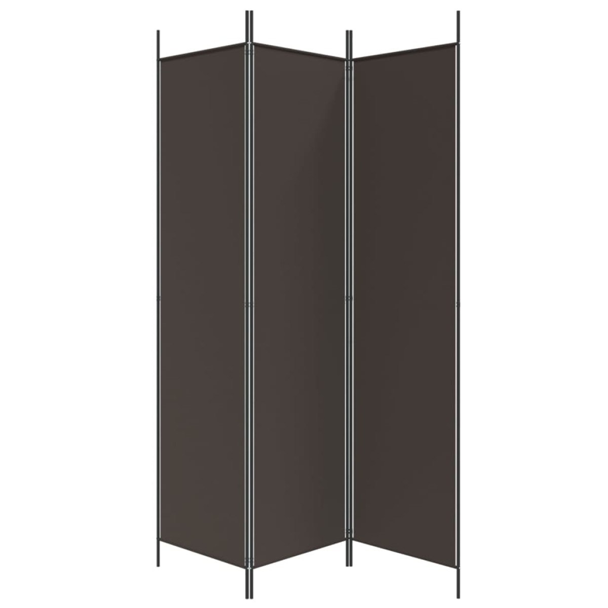 vidaXL Διαχωριστικό Δωματίου με 3 Πάνελ Καφέ 150x200 εκ. από Ύφασμα