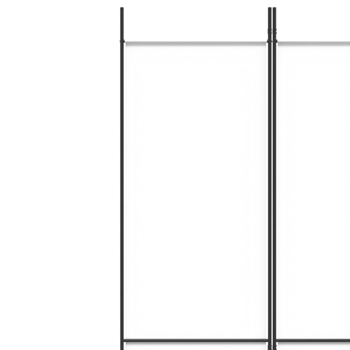 vidaXL Διαχωριστικό Δωματίου με 3 Πάνελ Λευκό 150x220 εκ. Υφασμάτινο