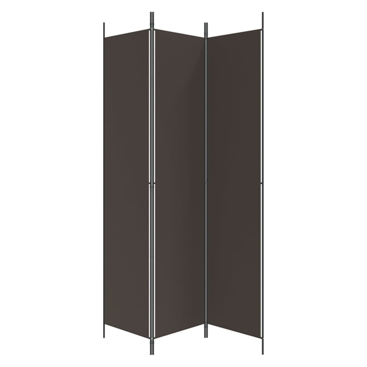 vidaXL Διαχωριστικό Δωματίου με 6 Πάνελ Καφέ 150x220 εκ. από Ύφασμα