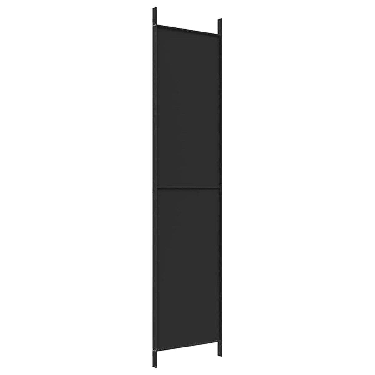 vidaXL Διαχωριστικό Δωματίου με 3 Πάνελ Μαύρο 150x220 εκ. από Ύφασμα