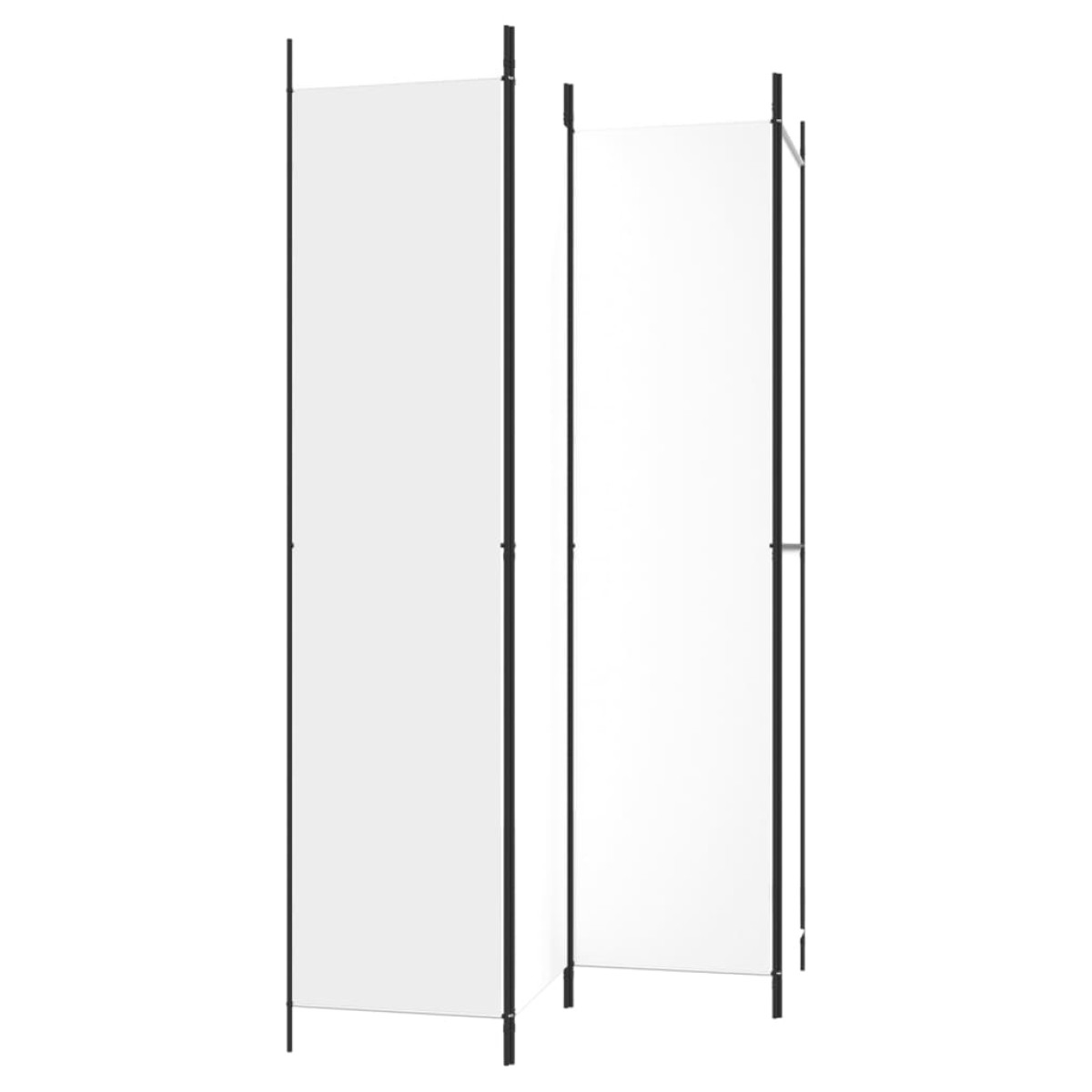 vidaXL Διαχωριστικό Δωματίου με 4 Πάνελ Λευκό 200 x 220 εκ. Υφασμάτινο