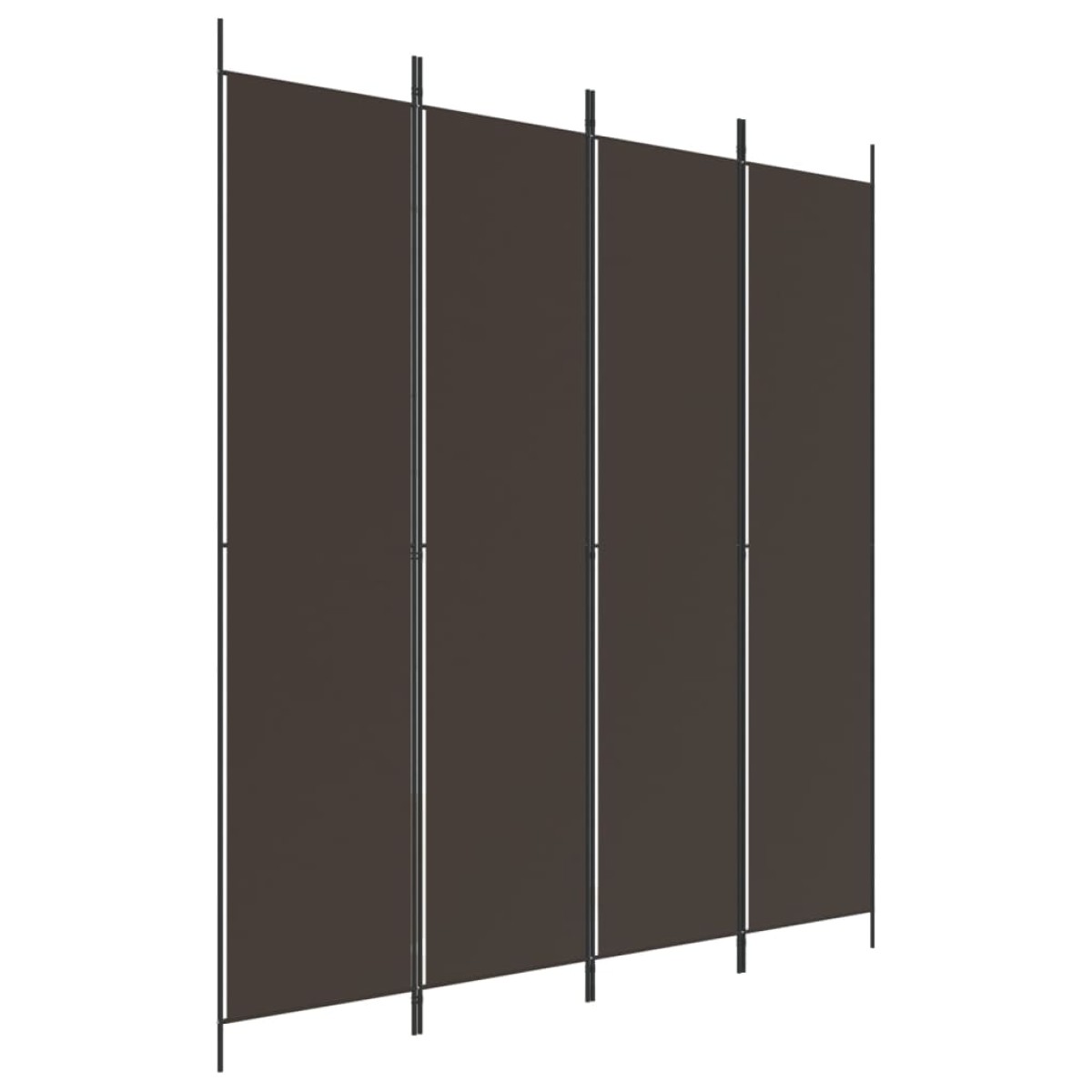 vidaXL Διαχωριστικό Δωματίου με 4 Πάνελ Μαύρο 200 x 220 εκ. Υφασμάτινο