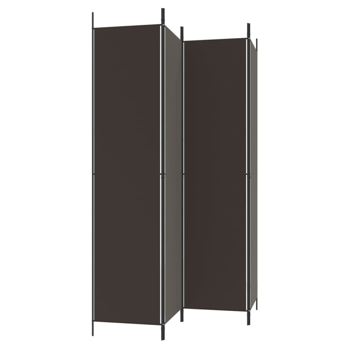 vidaXL Διαχωριστικό Δωματίου με 4 Πάνελ Μαύρο 200 x 220 εκ. Υφασμάτινο