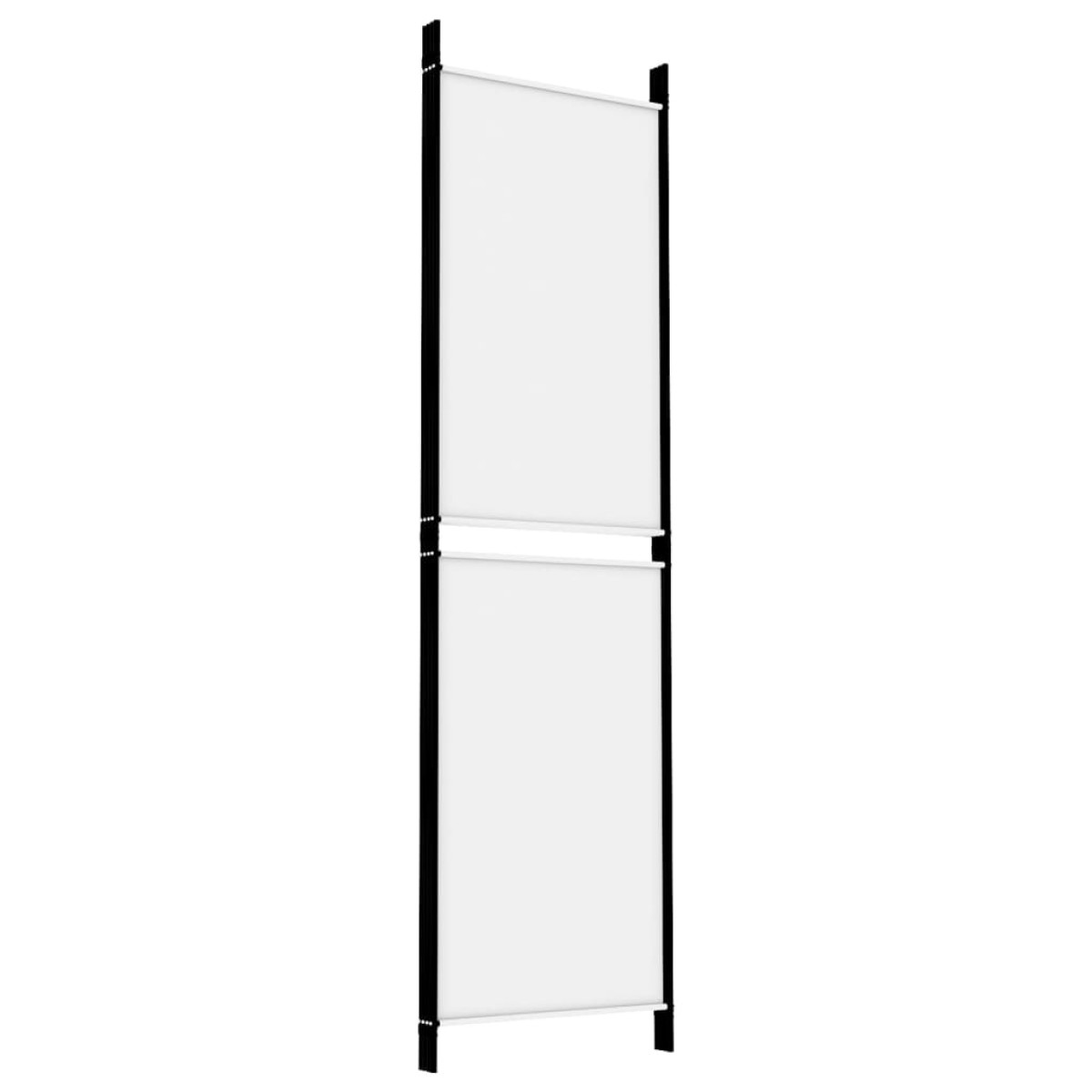 vidaXL Διαχωριστικό Δωματίου με 4 Πάνελ Λευκό 200x180 εκ. από Ύφασμα