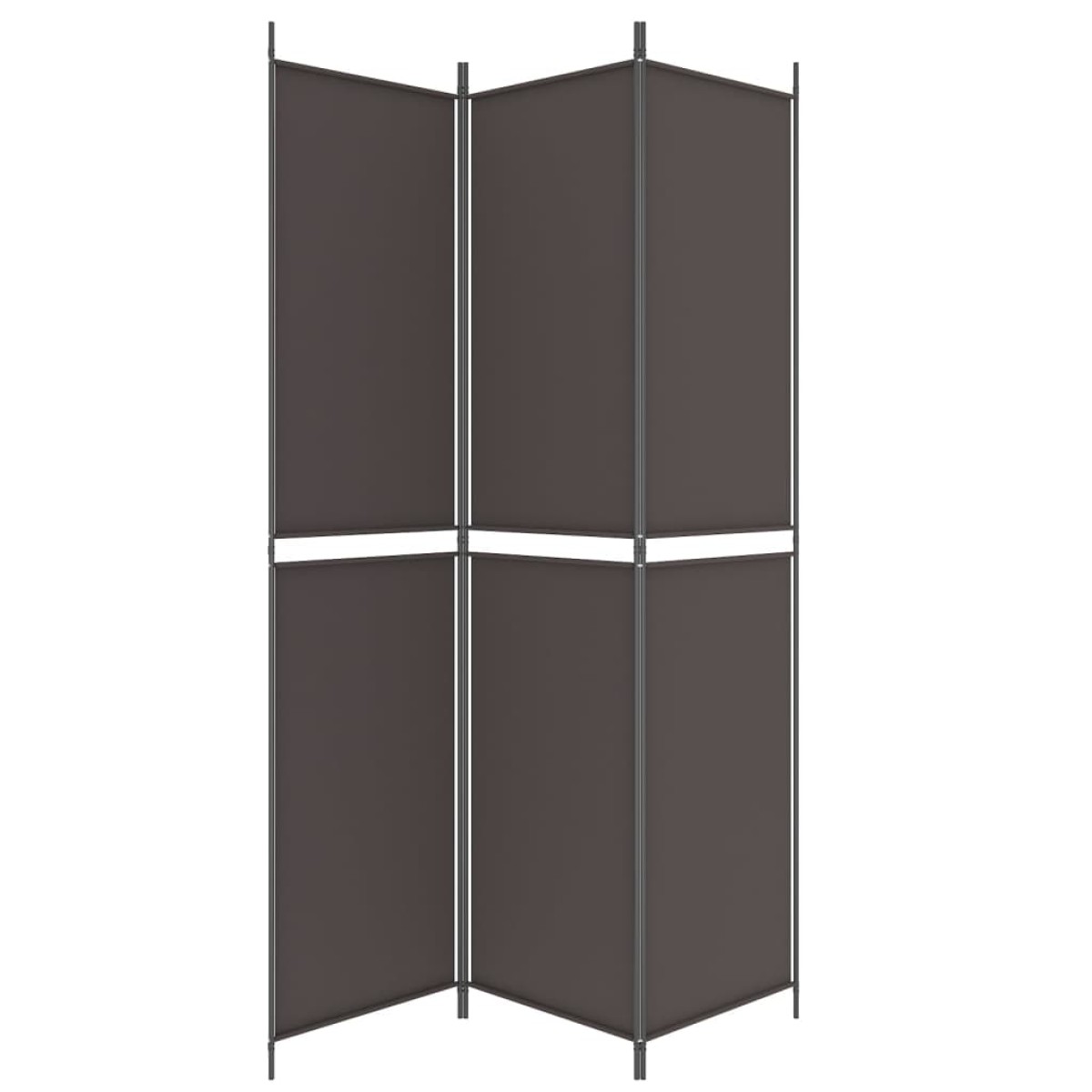 vidaXL Διαχωριστικό Δωματίου με 3 Πάνελ Καφέ 150x220 εκ. από Ύφασμα