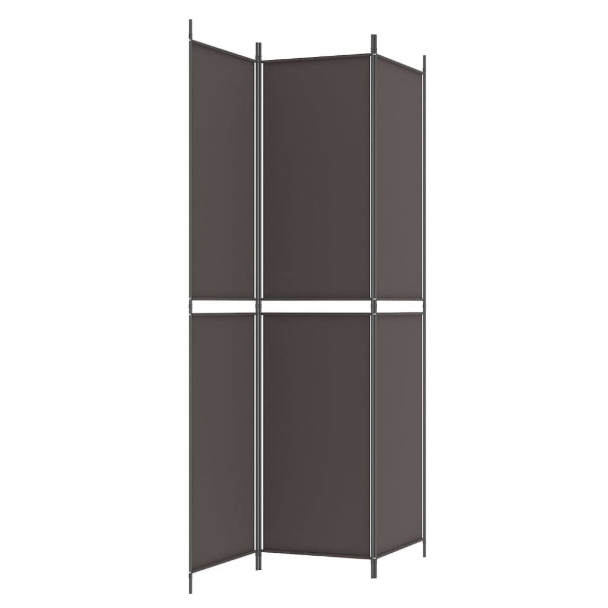 vidaXL Διαχωριστικό Δωματίου με 3 Πάνελ Καφέ 150x220 εκ. από Ύφασμα