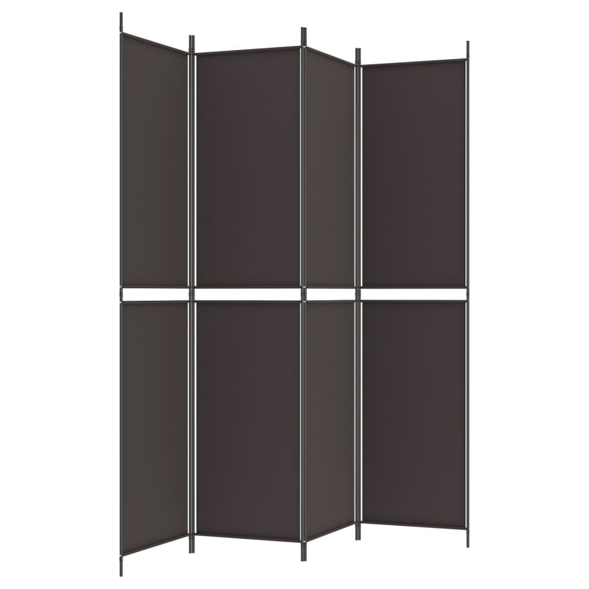vidaXL Διαχωριστικό Δωματίου με 4 Πάνελ Μαύρο 200 x 220 εκ. Υφασμάτινο
