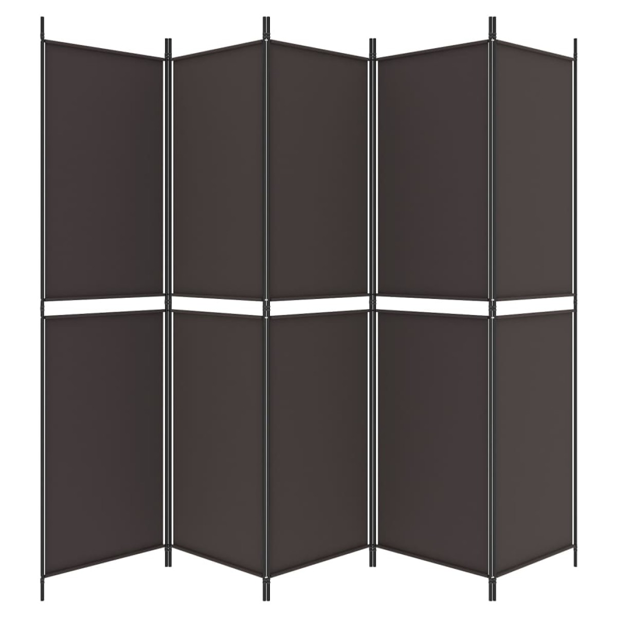 vidaXL Διαχωριστικό Δωματίου με 6 Πάνελ Καφέ 300x220 εκ. από Ύφασμα