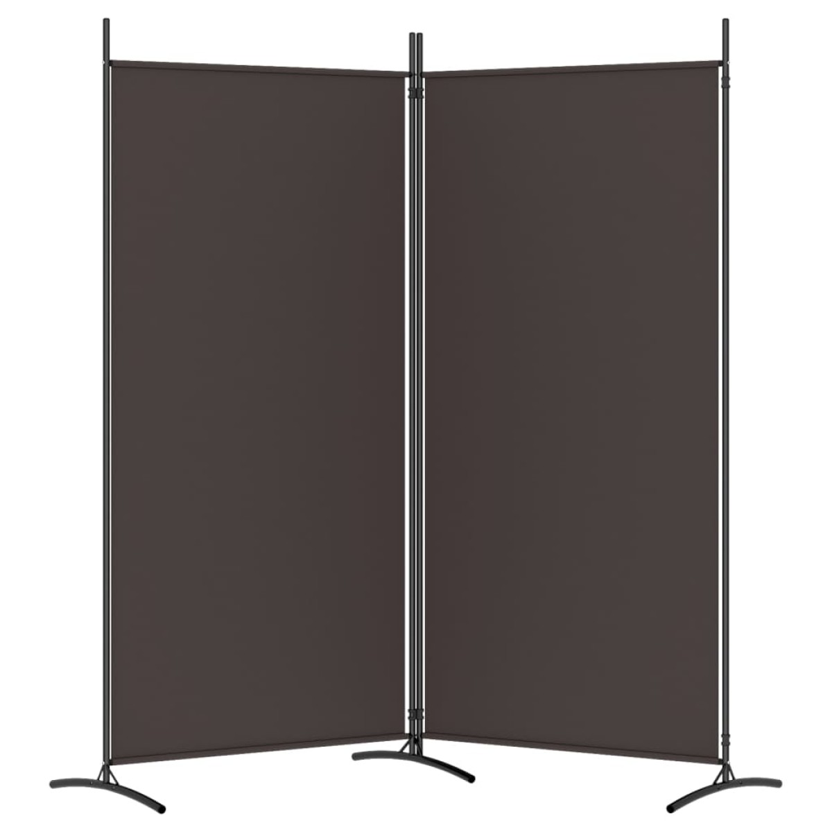 vidaXL Διαχωριστικό Δωματίου με 2 Πάνελ Καφέ 175 x 180 εκ. από Ύφασμα