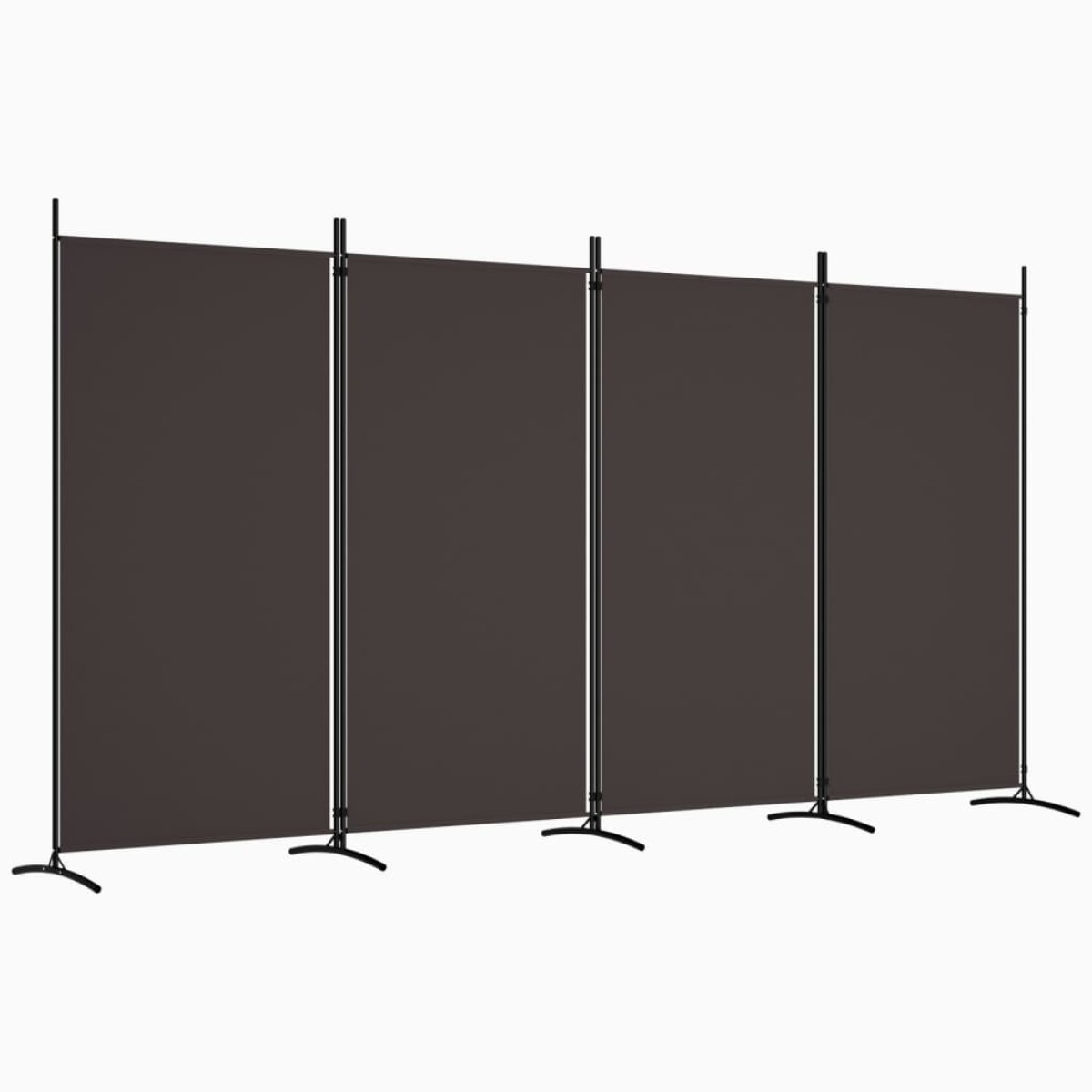 vidaXL Διαχωριστικό Δωματίου με 4 Πάνελ Καφέ 346 x 180 εκ. από Ύφασμα
