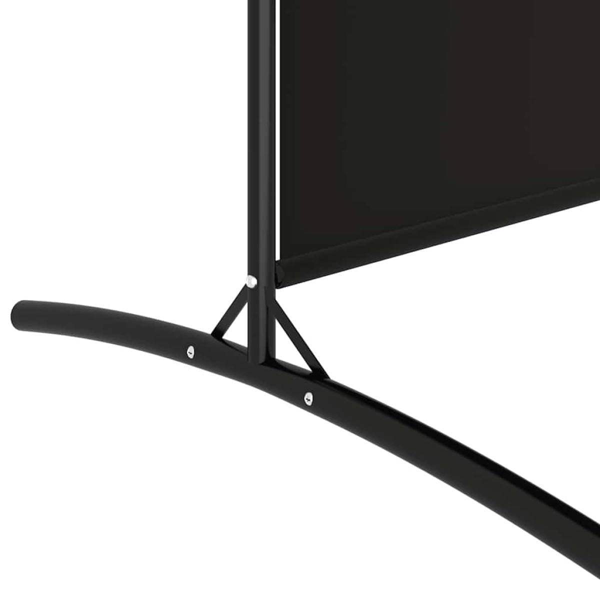 vidaXL Διαχωριστικό Δωματίου με 4 Πάνελ Μαύρο 346x180 εκ. από Ύφασμα