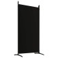 vidaXL Διαχωριστικό Δωματίου με 6 Πάνελ Μαύρο 520x180 εκ. από Ύφασμα