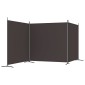 vidaXL Διαχωριστικό Δωματίου με 3 Πάνελ Καφέ 525 x 180 εκ. από Ύφασμα