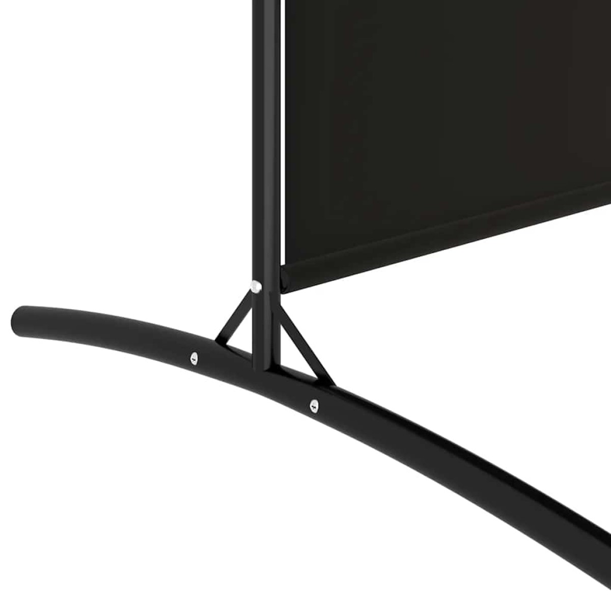 vidaXL Διαχωριστικό Δωματίου με 4 Πάνελ Μαύρο 698x180 εκ. από Ύφασμα