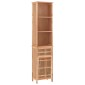 vidaXL Ντουλάπι Μπάνιου 42 x 29 x 182 εκ. από Μασίφ Ξύλο Καρυδιάς