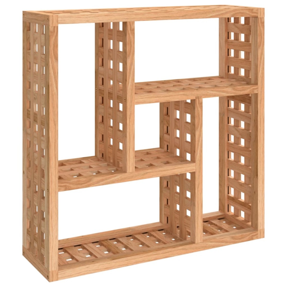 vidaXL Ράφι Τοίχου 49 x 15 x 49 εκ. από Μασίφ Ξύλο Καρυδιάς