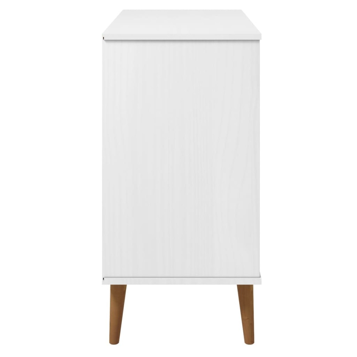 vidaXL Ντουλάπι MOLDE Λευκό 90x40x80 εκ. από Μασίφ Ξύλο Πεύκου