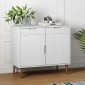 vidaXL Ντουλάπι MOLDE Λευκό 90x40x80 εκ. από Μασίφ Ξύλο Πεύκου