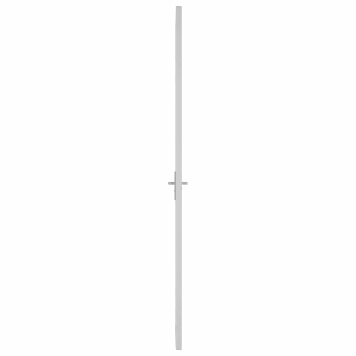 vidaXL Εσωτερική Πόρτα 102,5x201,5 εκ. Λευκή ESG Γυαλί και Αλουμίνιο