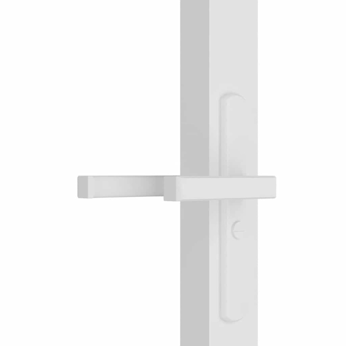 vidaXL Εσωτερική Πόρτα 102,5x201,5 εκ. Λευκή ESG Γυαλί και Αλουμίνιο