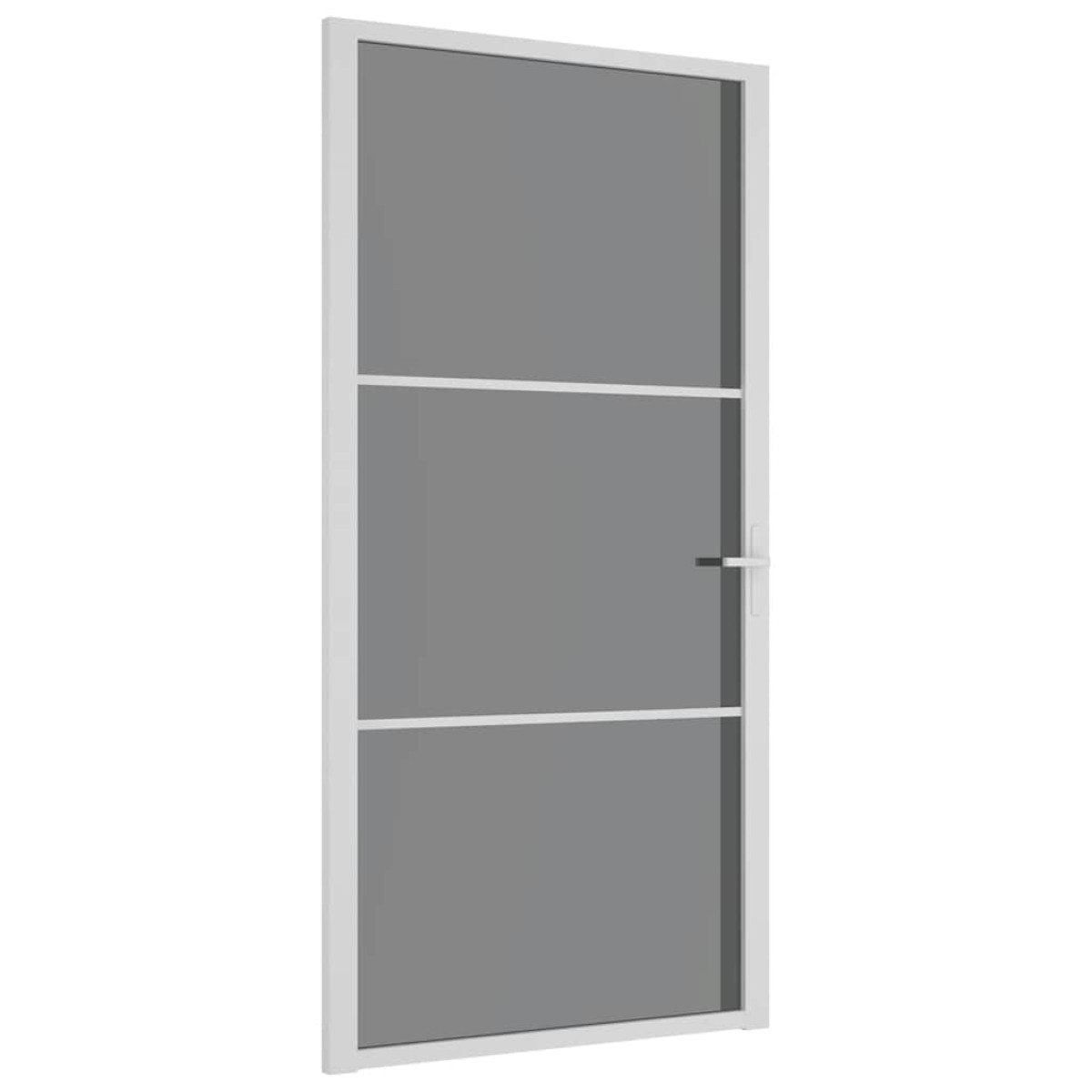 vidaXL Εσωτερική Πόρτα 102,5x201,5 εκ. Λευκή ESG Γυαλί και Αλουμίνιο