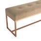 vidaXL Πάγκος Μπεζ 110x36x45 εκ. Βελούδινος