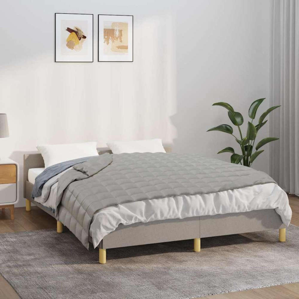 vidaXL Κουβέρτα Βαρύτητας Γκρι 150 x 200 εκ. 7 κ. Υφασμάτινη