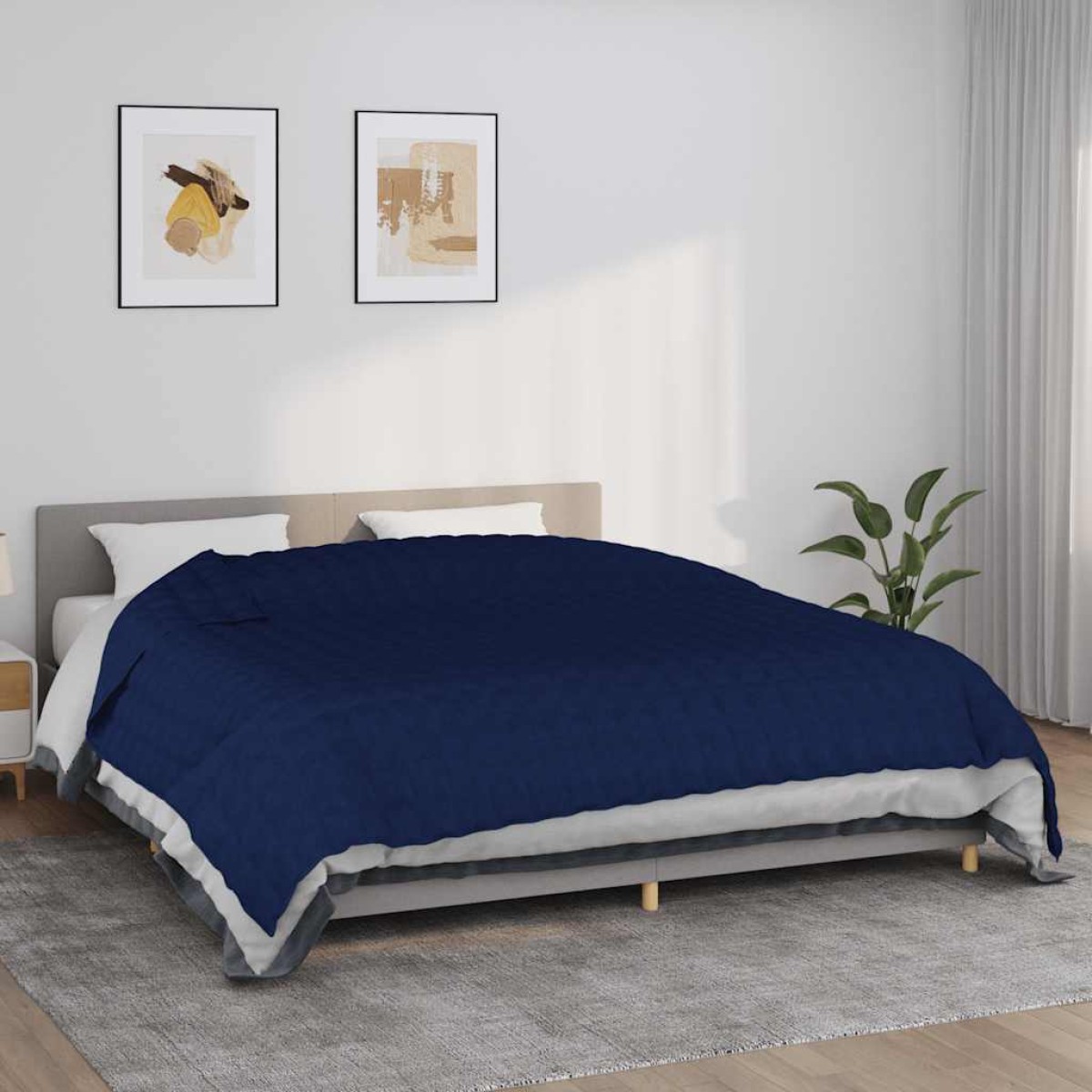 vidaXL Κουβέρτα Βαρύτητας Μπλε 235 x 290 εκ. 11 κ. Υφασμάτινη