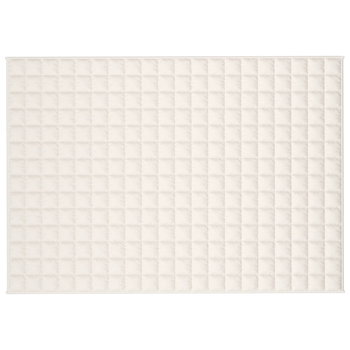 vidaXL Κουβέρτα Βαρύτητας Ανοιχτό Κρεμ 138 x 200 εκ. 6 κ. Υφασμάτινη