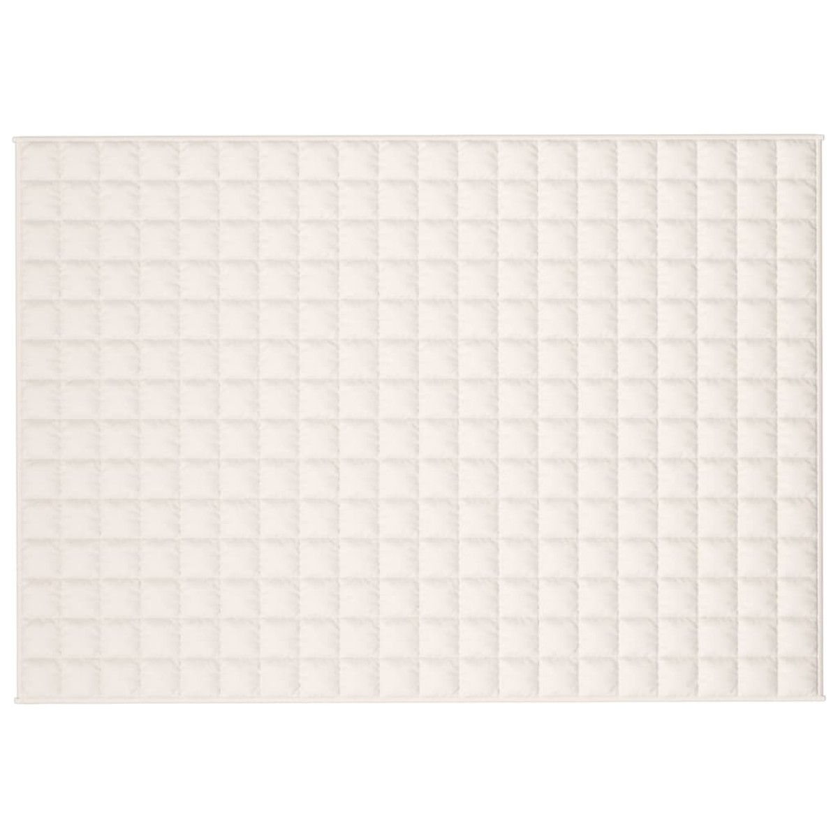 vidaXL Κουβέρτα Βαρύτητας Ανοιχτό Κρεμ 138 x 200 εκ. 10 κ. Υφασμάτινη
